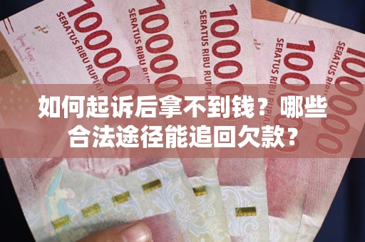 武汉如何起诉后拿不到钱？哪些合法途径能追回欠款？