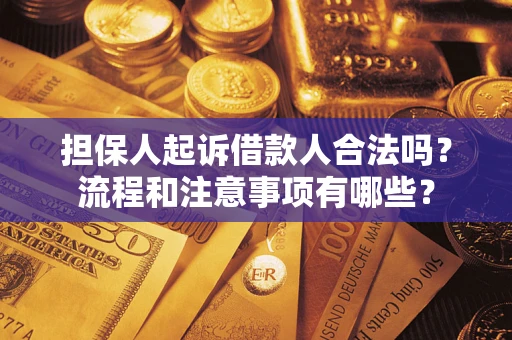 武汉担保人起诉借款人合法吗？流程和注意事项有哪些？