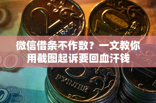 武汉微信借条不作数？一文教你用截图起诉要回血汗钱