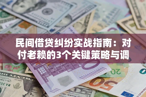 武汉民间借贷纠纷实战指南：对付老赖的3个关键策略与调解盲区解析