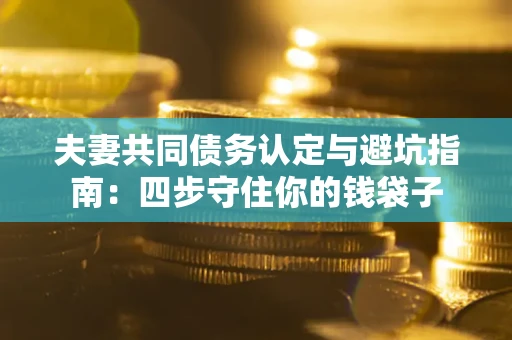 武汉夫妻共同债务认定与避坑指南：四步守住你的钱袋子
