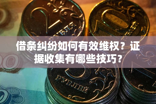 武汉借条纠纷如何有效维权？证据收集有哪些技巧？