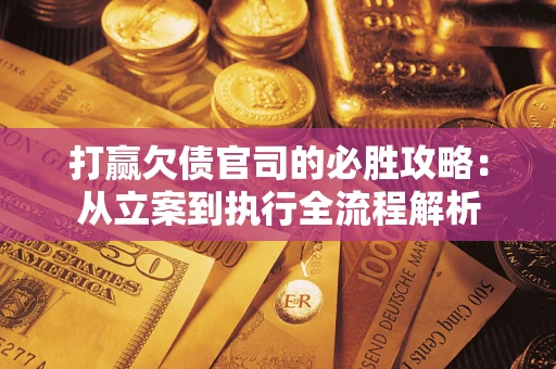 武汉打赢欠债官司的必胜攻略：从立案到执行全流程解析