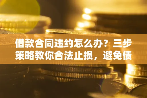 武汉借款合同违约怎么办？三步策略教你合法止损，避免债务危机升级