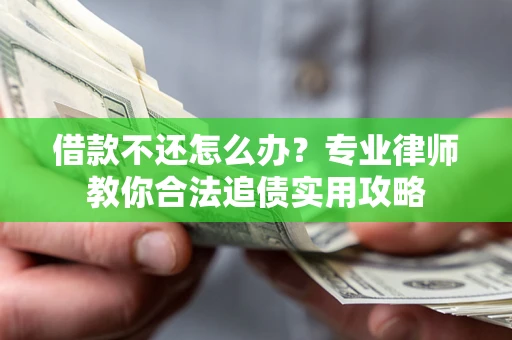 武汉借款不还怎么办？专业律师教你合法追债实用攻略