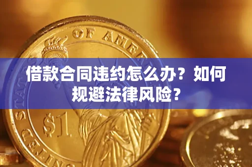 武汉借款合同违约怎么办？如何规避法律风险？