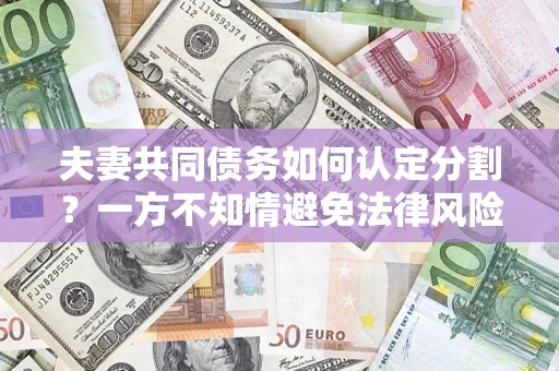 武汉夫妻共同债务如何认定分割？一方不知情避免法律风险必看！
